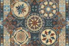 Colouring of the Original Design in Benartex Torrington fabrics, 2017.